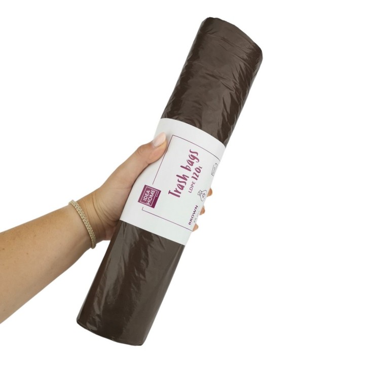 WORKI IH LDPE 120L BRĄZOWY 25szt