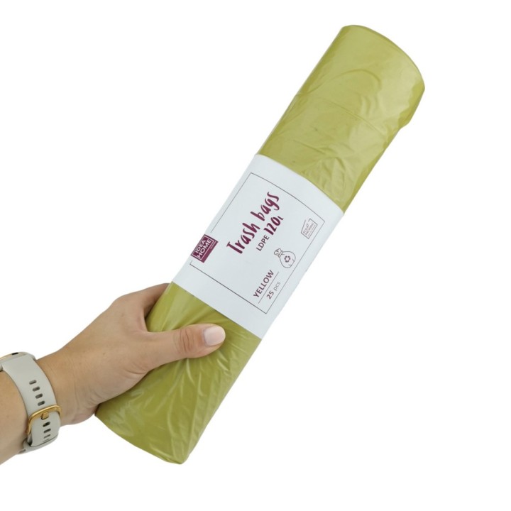 WORKI IH LDPE 120L ŻÓŁTY 25szt