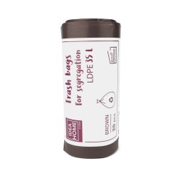 WORKI IH LDPE 35L BRĄZOWY 20szt
