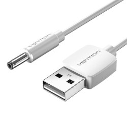 KABEL ZASILAJĄCY USB 2.0 DO DC 3,5MM BARREL JACK 5V VENTION CEXWG 1,5M (BIAŁY)