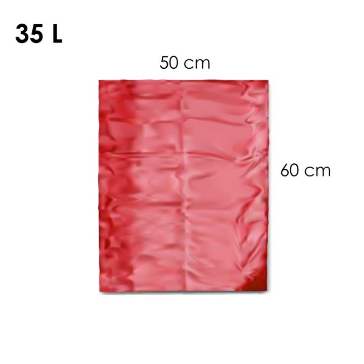 WORKI IH LDPE 35L CZERWONE 50szt