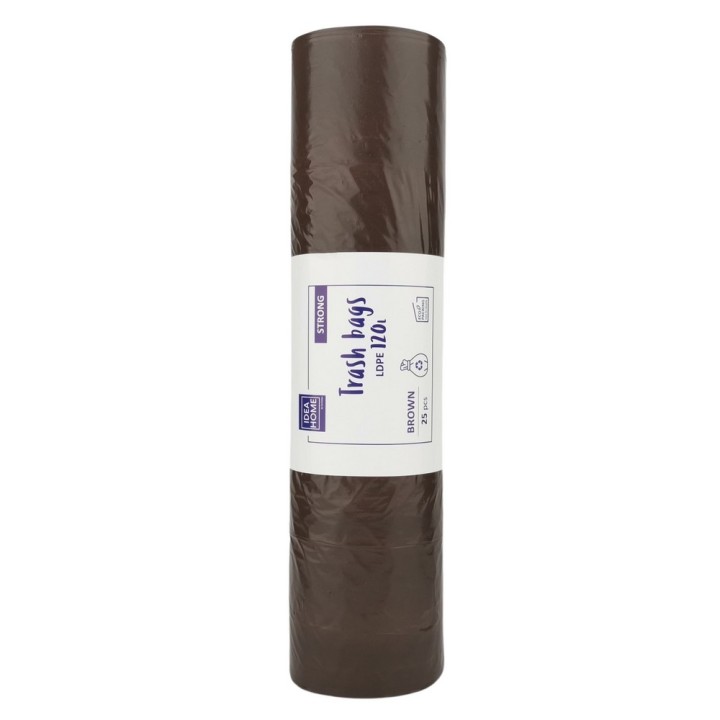 WORKI IH LDPE MOCNY 120L BRĄZOWY 25szt