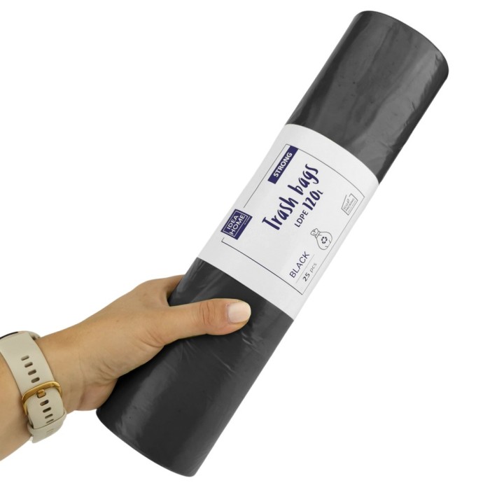 WORKI IH LDPE MOCNY 120L CZARNY 25szt