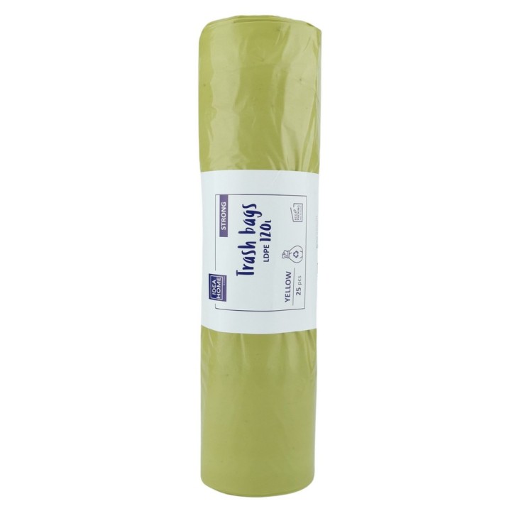 WORKI IH LDPE MOCNY 120L ŻÓŁTY 25szt