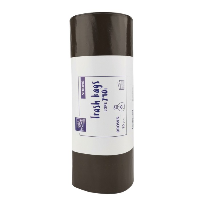 WORKI IH LDPE MOCNY 240L BRĄZOWY 10szt