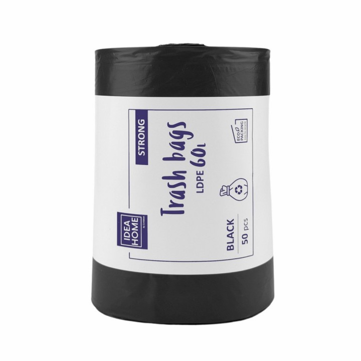 WORKI IH LDPE MOCNY 60L CZARNY 50szt