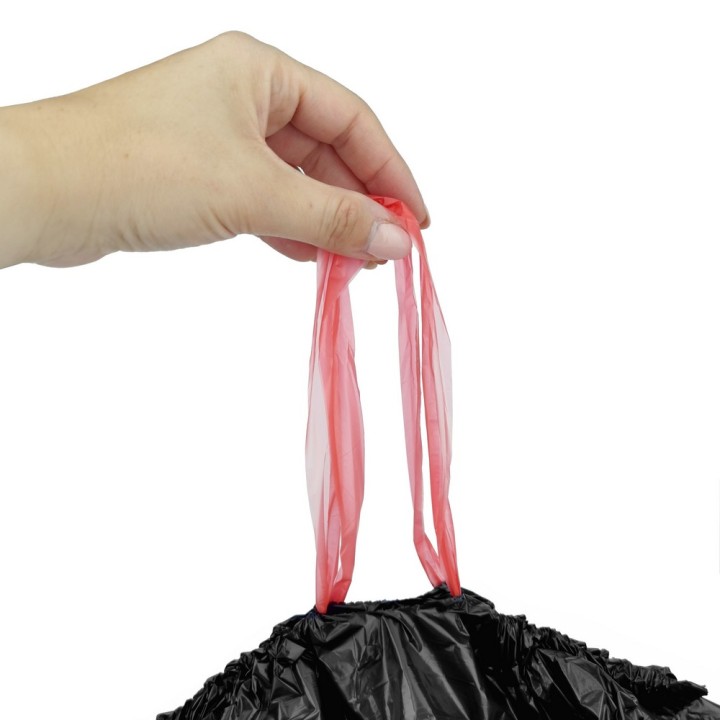 WORKI IH LDPE Z TAŚMĄ 35L CZARNY 50szt