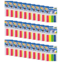 ZAKŁADKI INDEKSUJĄCE PET 43x12mm 35 szt a'4 ECO 30szt