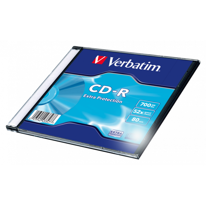 PŁYTA CD-R 700MB 52X VERBATIM 43347 SLIM