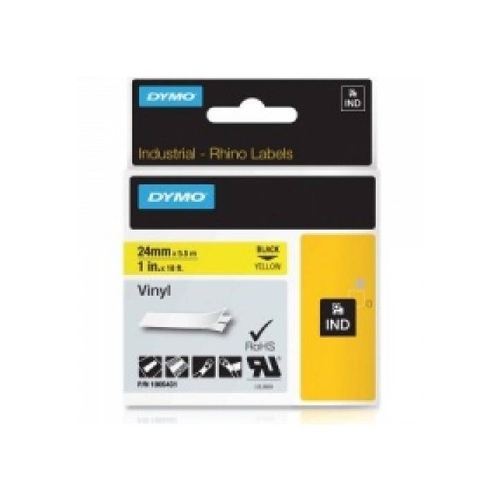 TASIEMKA ORYGINALNA ŻÓŁTA DYMO S0721230/69244 24MM X 10 M