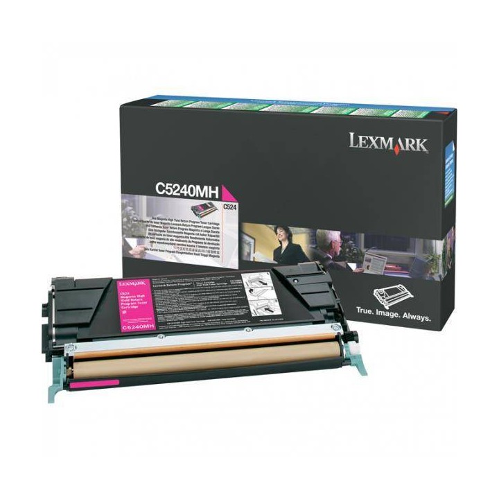 TONER ORYGINALNY LEXMARK C5240MH MAGENTA 5000 STRON