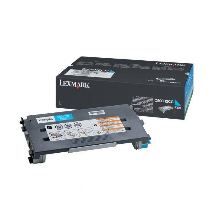 TONER ORYGINALNY LEXMARK C500H2CG CYAN 3000 STRON