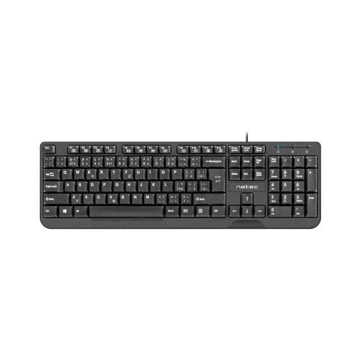 NATEC KLAWIATURA TROUT SLIM USB CZ/SK CZARNA