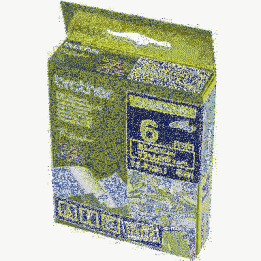 TASIEMKA ORYGINALNA CZARNY/ŻÓŁTE BROTHER TZFX611 6MM X 8 M