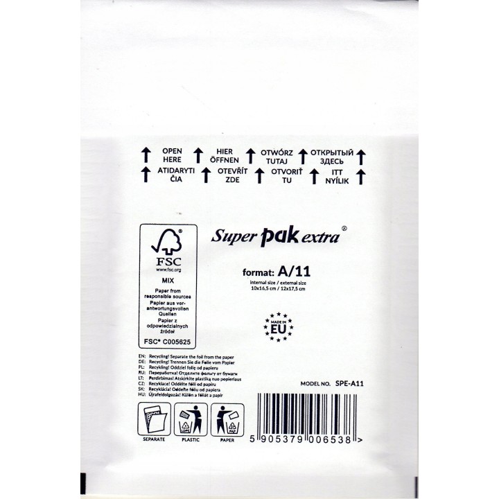 KOPERTA A/11 BĄBELKOWA HK NC KOPERTY 77030097/10 BIAŁA 10SZT