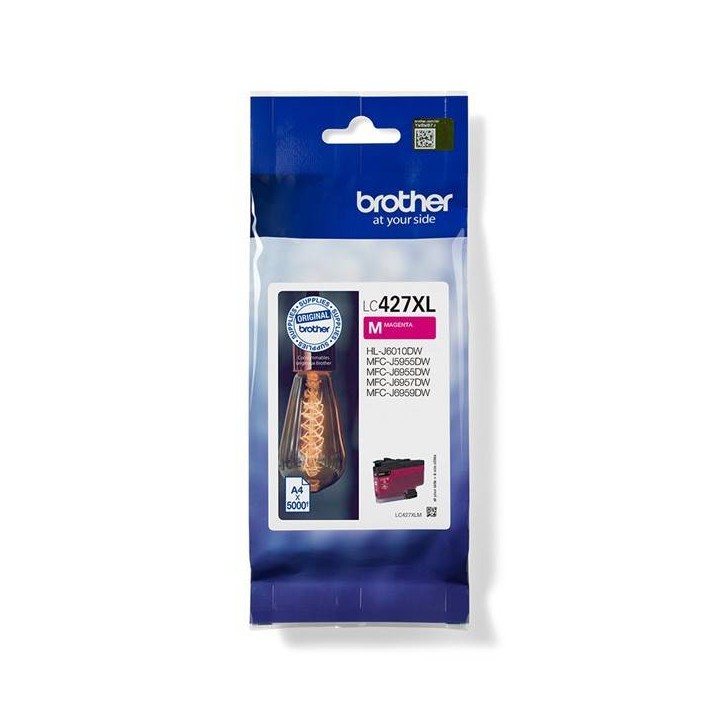 BROTHER ORYGINALNY INK / TUSZ LC-427XLM, MAGENTA, 5000S, BROTHER MFC-J5955DW, MFC-J6955DW