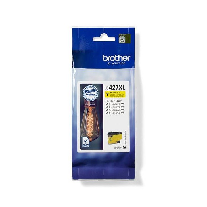 BROTHER ORYGINALNY INK / TUSZ LC-427XLY, YELLOW, 5000S, BROTHER MFC-J5955DW, MFC-J6955DW