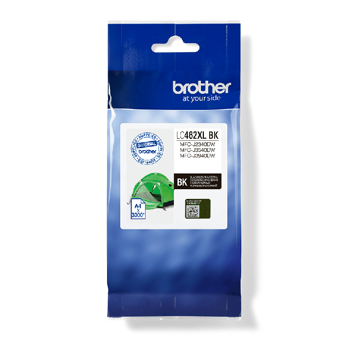 BROTHER ORYGINALNY INK / TUSZ LC-462XLBK, BLACK, 3000S, BROTHER MFC J2340DW, MFC J3540DW, MFC J3940DW