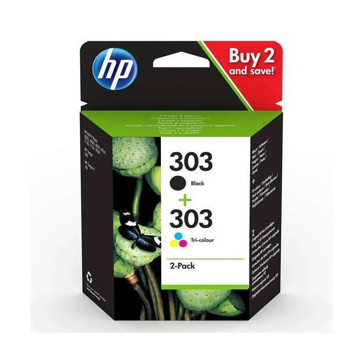 HP ORYGINALNY ZESTAW TUSZY 3YM92AE, HP 303, CMYK, 165CMY-200KS, HP HP ENVY PHOTO 6200 ALL-IN-ONE PRINTER SERIES