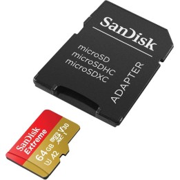 SANDISK KARTA PAMIĘCI EXTREME MICROSDXC 64GB 170/80 MB/S A2 V30 U3