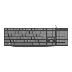 NATEC KLAWIATURA NAUTILUS US SLIM 1.8M CZARNO-SZARA