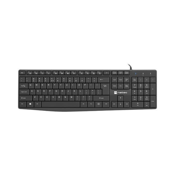 NATEC KLAWIATURA NAUTILUS US SLIM 1.8M CZARNA