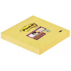 KARTECZKI SAMOPRZYLEPNE 76X76MM 3M POST-IT® SUPER STICKY 654-6SSCY-EU ŻÓŁTE 90 KART