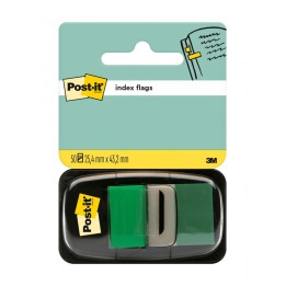 ZAKŁADKI INDEKSUJĄCE FOLIOWE 25,4X43,2MM 3M POST-IT® 680-3 ZIELONE 50SZT
