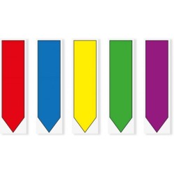 ZAKŁADKI INDEKSUJĄCE FOLIOWE 11,9X43,2MM 3M POST-IT® 684-ARR1 MIX*5 5*20SZT