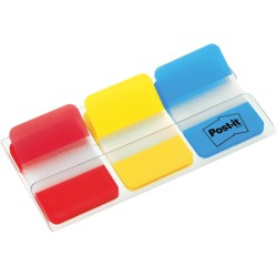 ZAKŁADKI INDEKSUJĄCE FOLIOWE 38X25MM 3M POST-IT® DO ARCHIWIZACJI 686-RYB MIX*3 3*22SZT