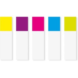 ZAKŁADKI INDEKSUJĄCE FOLIOWE 11,9X43,1MM 3M POST-IT® 683-5CB MIX*5 5*20SZT