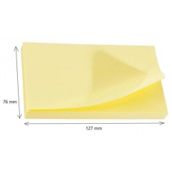 KARTECZKI SAMOPRZYLEPNE 127X76MM 3M POST-IT® 655CY-VP20 ŻÓŁTE (16+4)X100 KART