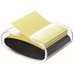 PODAJNIK DO KARTECZEK SAMOPRZYLEPNYCH 3M POST-IT® PRO PRO-B-1SSCY-R330 CZARNY + BLOCZEK SUPER STICKY Z-NOTES