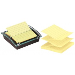PODAJNIK DO KARTECZEK SAMOPRZYLEPNYCH 3M POST-IT® MILLENIUM XL Z-NOTES DS440-SSCYL CZARNY + BLOCZEK