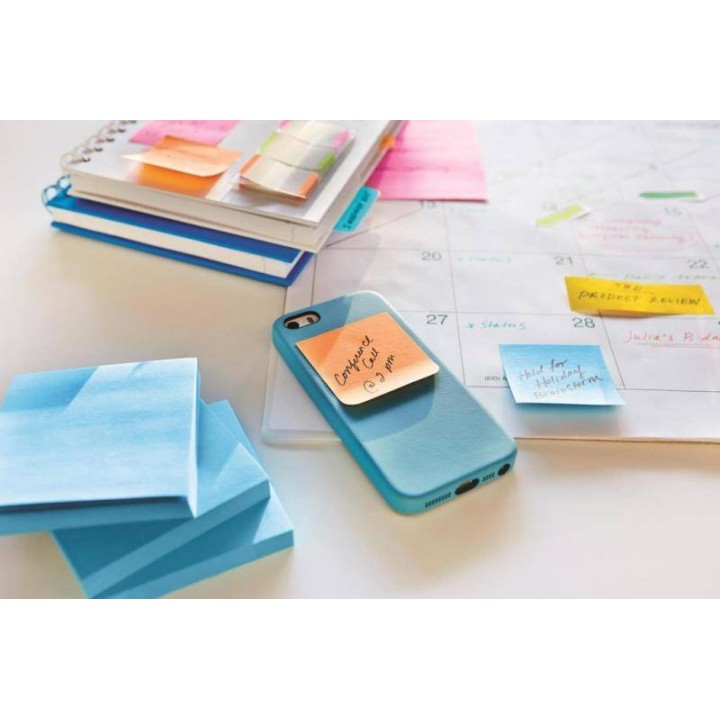 KARTECZKI SAMOPRZYLEPNE 76X76MM 3M POST-IT® 2028-NB CUKIERKOWE NIEBIESKO-ZIELONE 450 KART