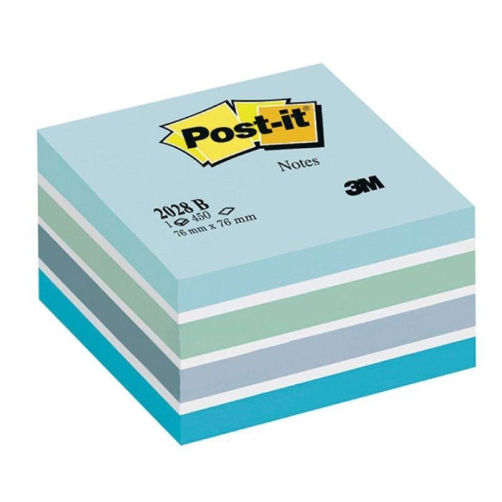 KARTECZKI SAMOPRZYLEPNE 76X76MM 3M POST-IT® 2028-B NIEBIESKE 450 KART
