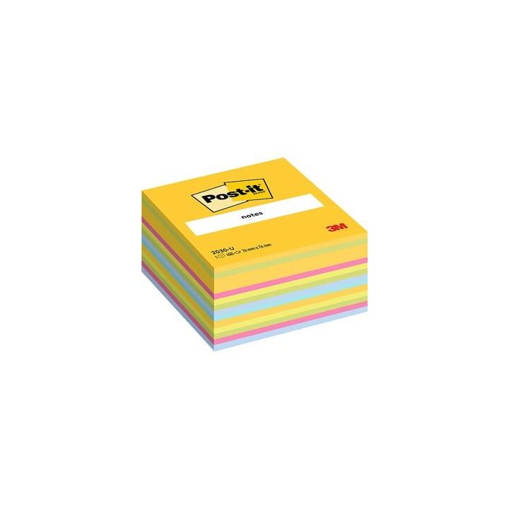 KARTECZKI SAMOPRZYLEPNE 76X76MM 3M POST-IT® 2030-U MIX KOLORÓW 450 KART
