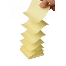 KARTECZKI SAMOPRZYLEPNE 76X76MM 3M POST-IT® Z-NOTES R330-1B ŻÓŁTE 6X100 KART