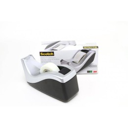 PODAJNIK DO TAŚMY 19MM 3M SCOTCH® C60-ST CZARNO-SREBRNY + TAŚMA