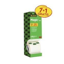 TAŚMA BIUROWA 19MMX33M 3M SCOTCH® MAGIC™ 9-1933R8 MATOWA 7+1SZT