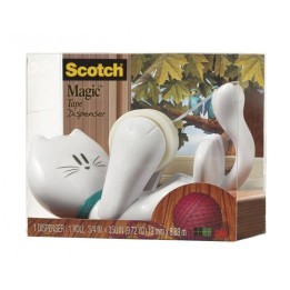 PODAJNIK DO TAŚMY 19MM 3M SCOTCH® W KSZTAŁCIE KOTKA C39 KITTY + TAŚMA