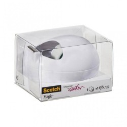 PODAJNIK DO TAŚMY 19MM 3M SCOTCH® MAGIC™ C36-W-EU BIAŁY + TAŚMA