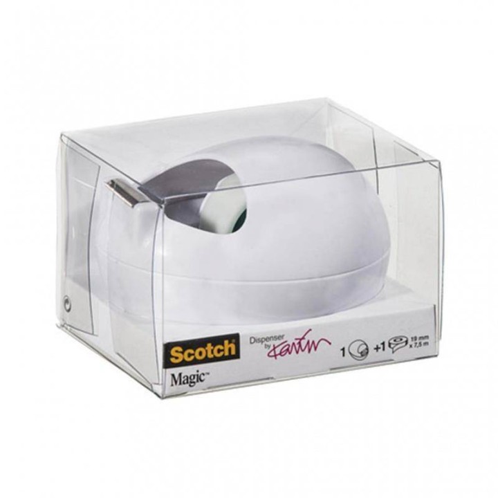 PODAJNIK DO TAŚMY 19MM 3M SCOTCH® MAGIC™ C36-W-EU BIAŁY + TAŚMA