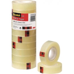 TAŚMA BIUROWA 19MMX33M 3M SCOTCH® 508 BEZBARWNA 10SZT