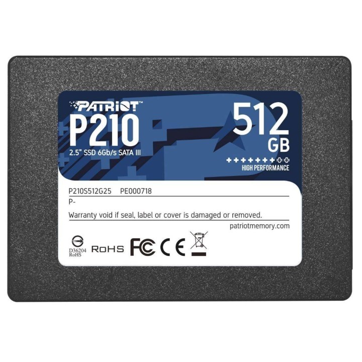 PATRIOT DYSK SSD 512GB P210 520/430 MB/S SATA III 2.5