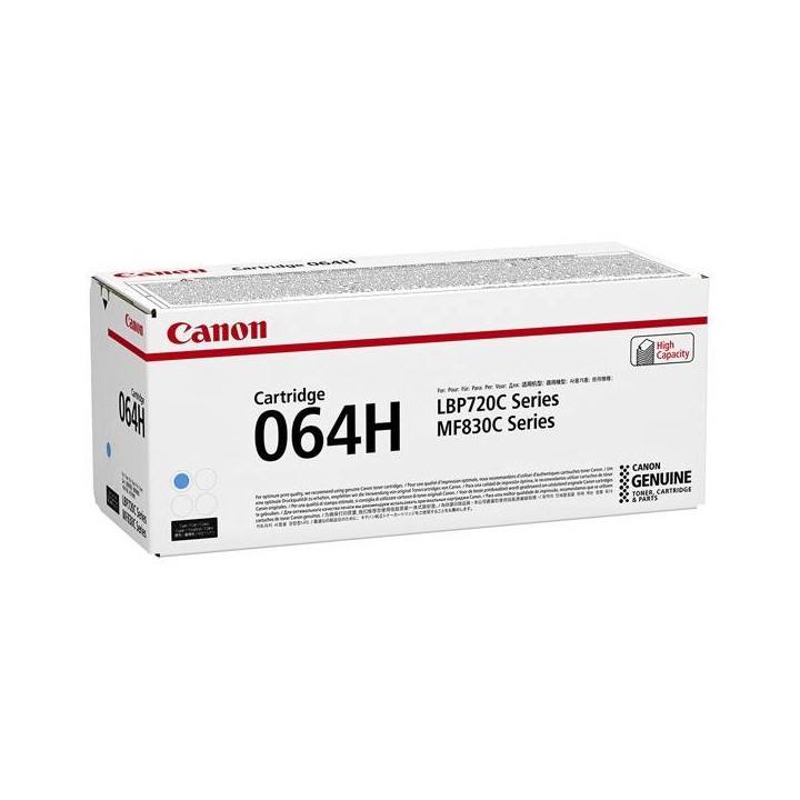 CANON ORYGINALNY TONER 064 H C, CYAN, 10500S, 4936C001, HIGH CAPACITY, CANON I-SENSYS MF832CDW, O