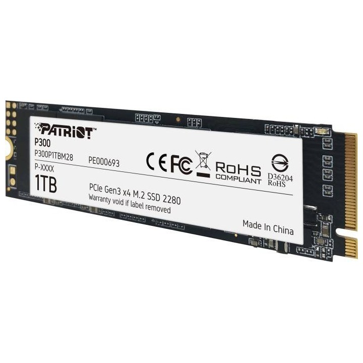 PATRIOT DYSK SSD P300 1TB M.2 PCIE GEN 3 X4 2100/1650