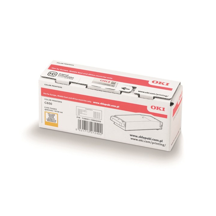 OKI ORYGINALNY TONER 09006129, YELLOW, 6000S, OKI C650, C650DN, O
