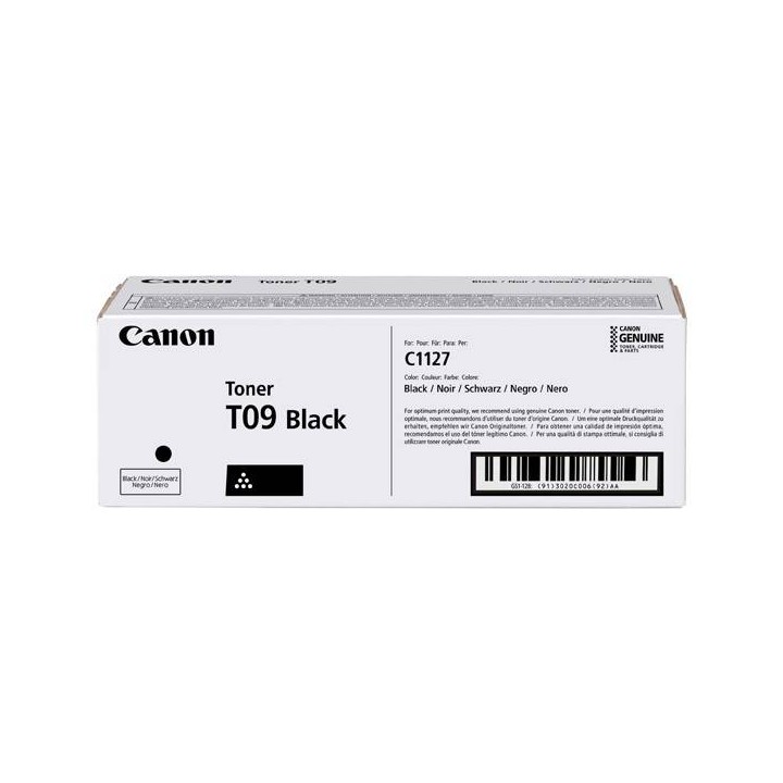 CANON ORYGINALNY TONER T09, BLACK, 7600S, 3020C006, CANON I-SENSYS X C1127I, I-SENSYS X C1127P SERIES, O