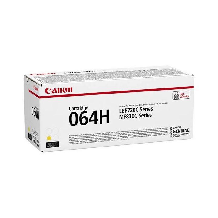 CANON ORYGINALNY TONER 064 H Y, YELLOW, 10500S, 4932C001, HIGH CAPACITY, CANON I-SENSYS MF832CDW, O